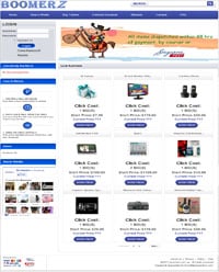 Boomerz.com.sg storefront showing hidden-price products awaiting reveal